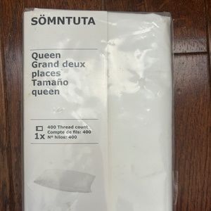 IKEA SÖMNTUTA Queen Pillowcase White 400 Thread count